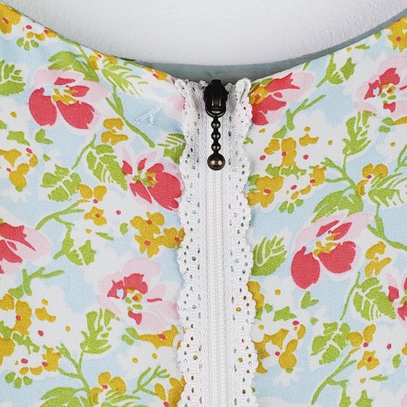 Matilda Jane Hello Lovely Poppy Field Scallop Pocket Flower Dress Sz 6 - Picture 6 of 13